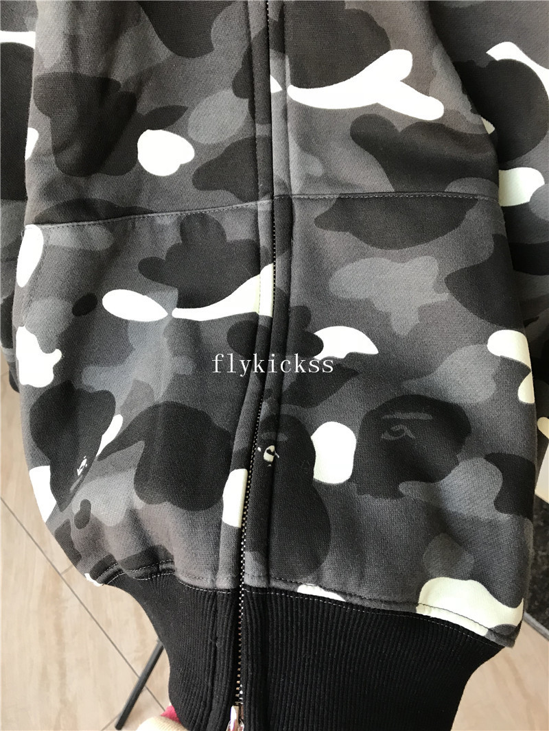 A Bathing Ape Bape Shark Hoodie Grey